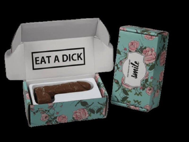 Chocolate dick in a box