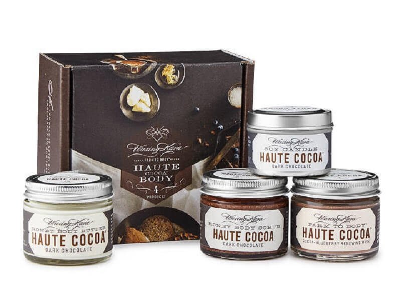 Chocolate-scented spa set