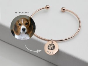 Custom Pet Photo Cuff Bracelet