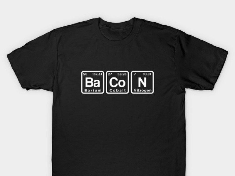Read more about the article Periodic Elements Bacon T-Shirt