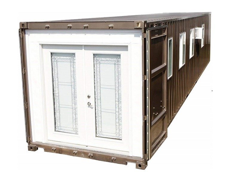 Pre-fabricated home in a container