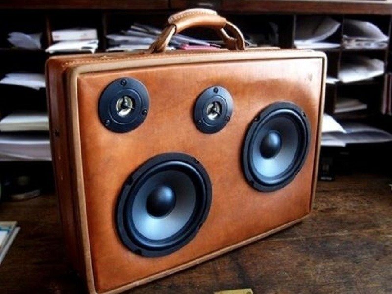 Vintage Suitcase Speakers
