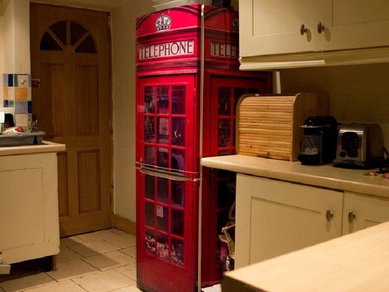 UK Telephone Box Fridge Wrap