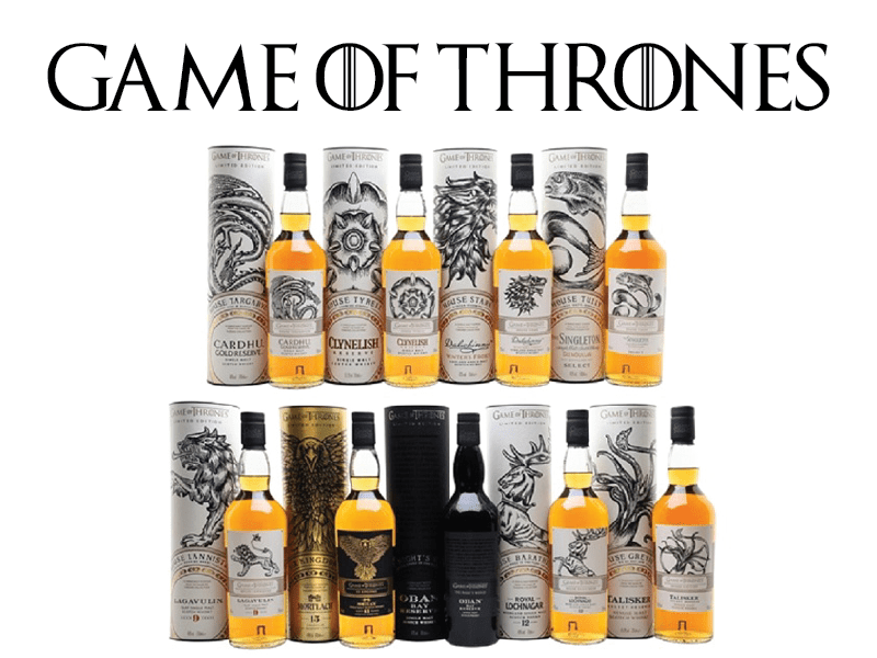 Game of Thrones Single Malt Whiskies