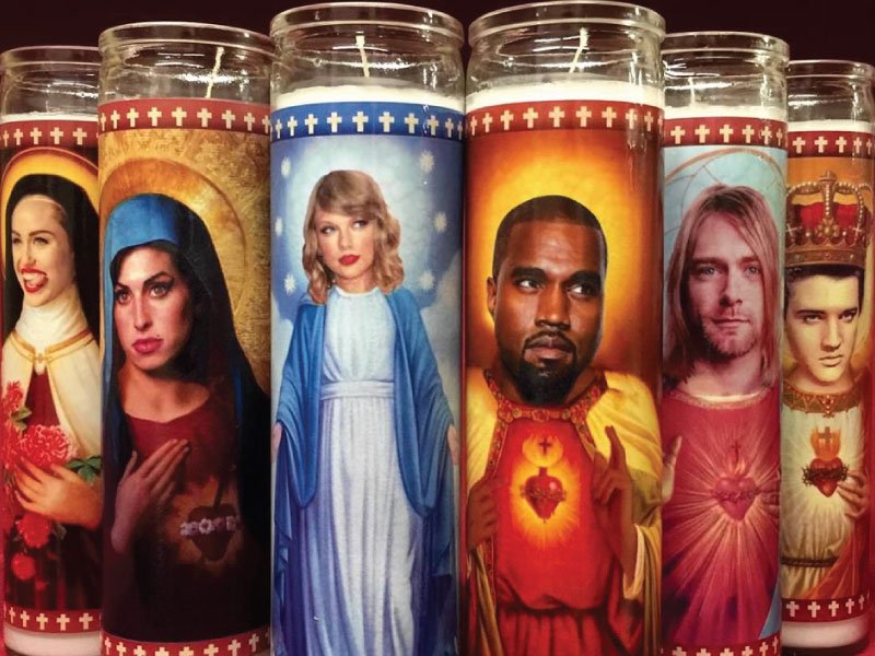 Celebrity prayer candle