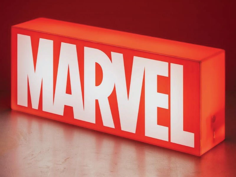 Marvel logo desk lamp