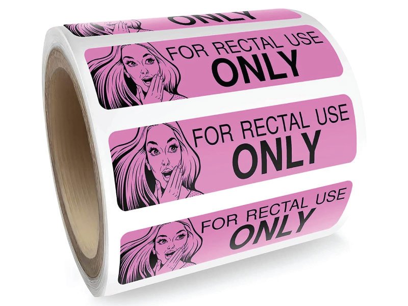 For Rectal Use Only Stickers